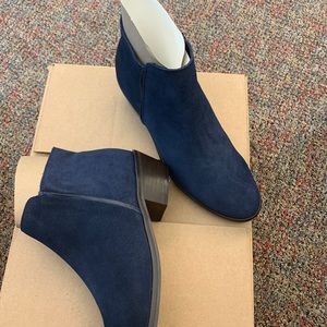 Midnight blue Booties.  New never worn